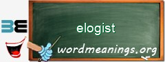 WordMeaning blackboard for elogist